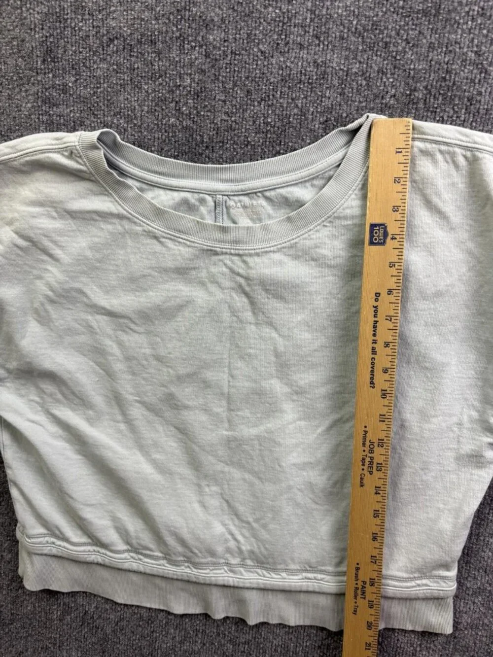 Athleta Shirt Womens Small Green Short Sleeve Cropped Sundown Tee Top Athletic - Picture 4 of 7